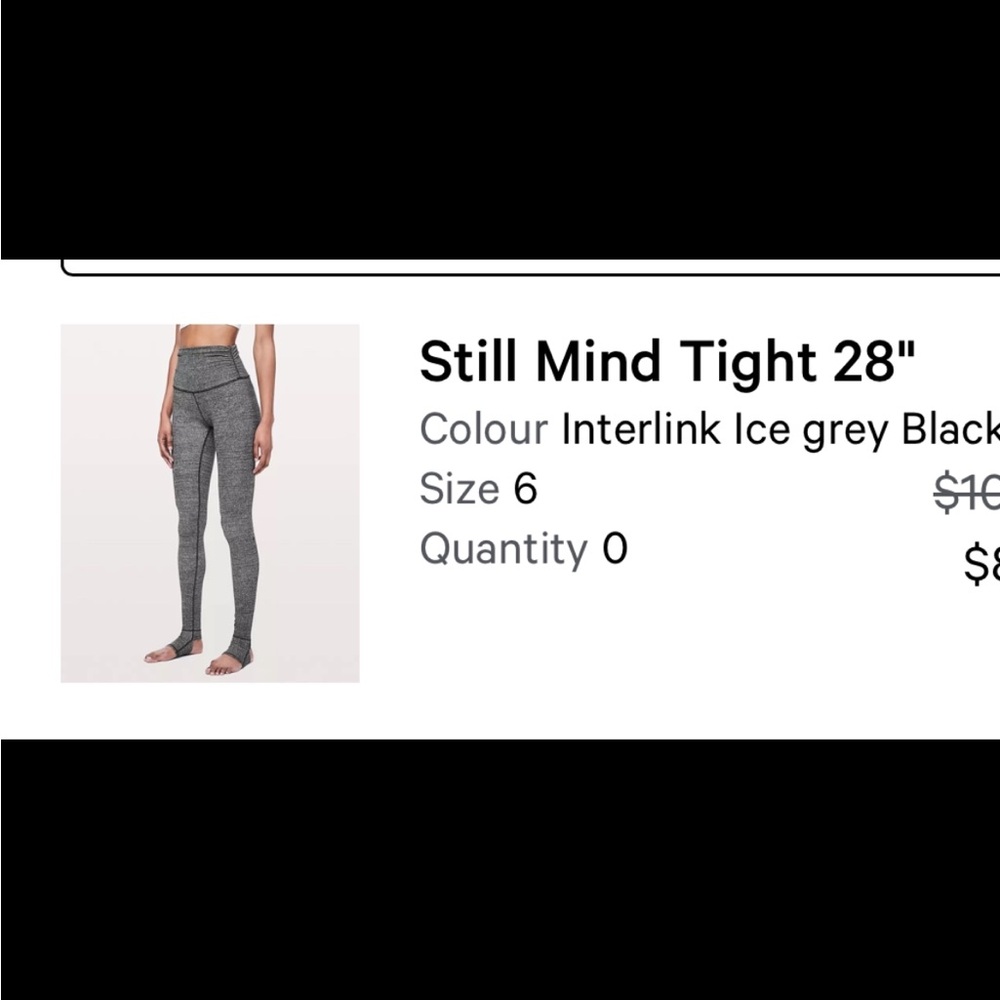 Lululemon leggings.